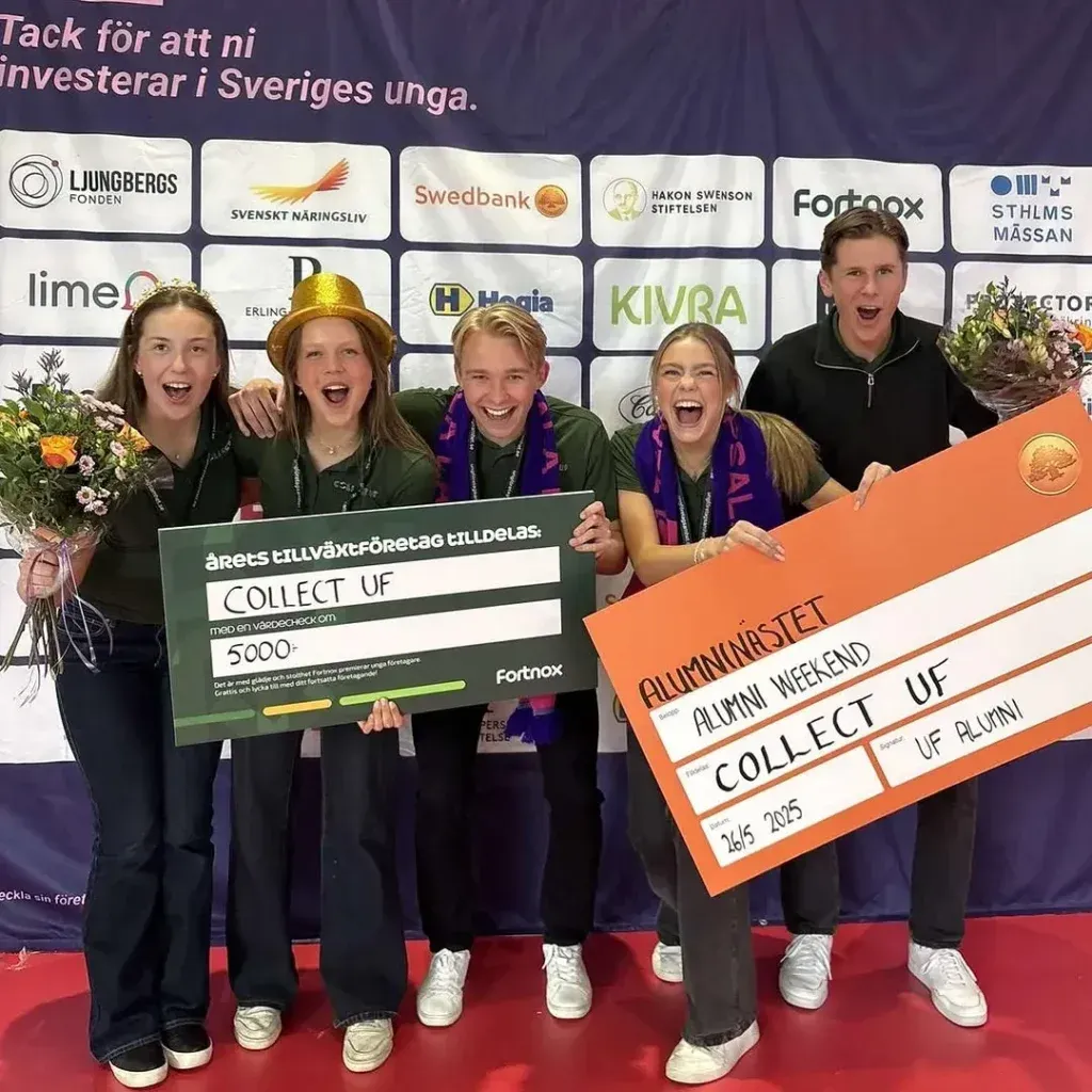 Fyra SM-guld till Collect UF – vi är stolta sponsorer till framtidens företagare